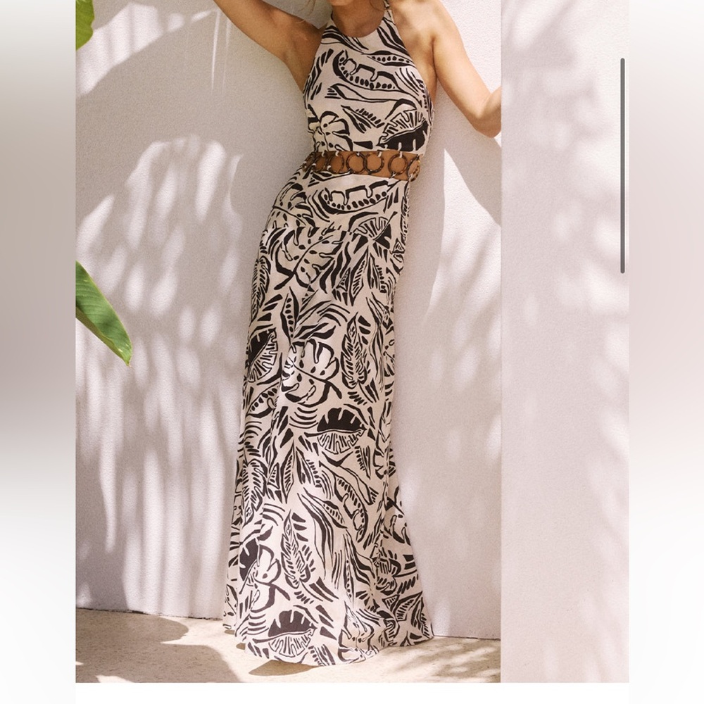Seven Wonders Black and White Maxi Dress
